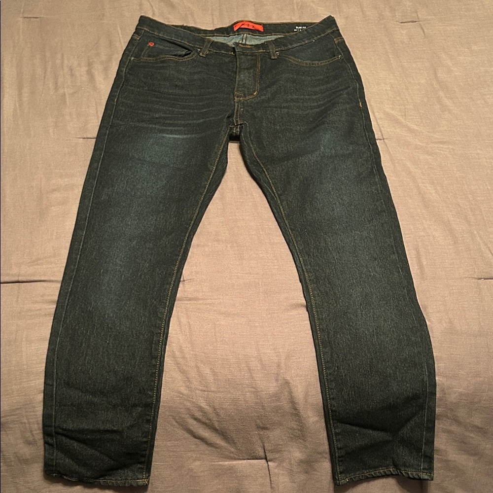 Men's Slim Fit Denim Jeans - Dark Blue